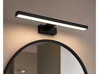 2 x led spiegel / schilderijlamp 8w – 4200k neutraal wit - zwart – ip45 – leylek-8 - afbeelding 1 van  5