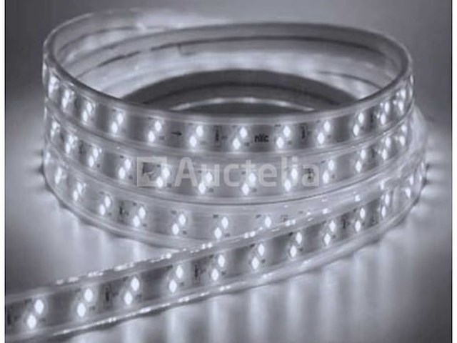 2 x led strip – 25 meter – 10w/m – blauw & koud wit – ip65 waterdicht - afbeelding 4 van  5