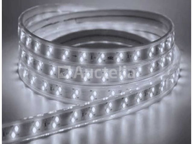 2 x led strip – 25 meter – 10w/m – blauw & koud wit – ip65 waterdicht - afbeelding 3 van  5