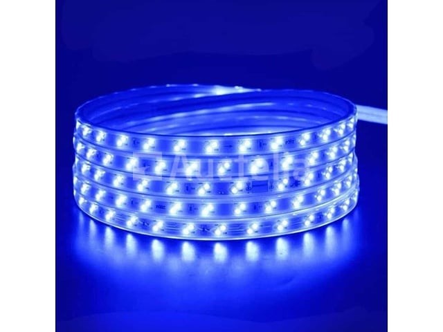 2 x led strip – 25 meter – 10w/m – blauw & koud wit – ip65 waterdicht - afbeelding 5 van  5