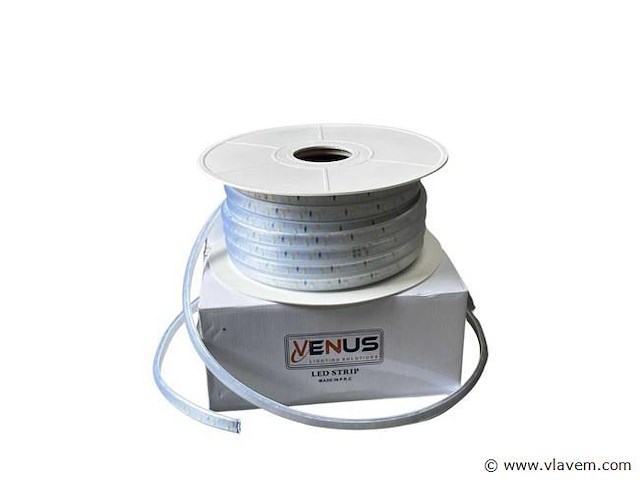 2 x led strip – 25 meter – 10w/m – blauw & koud wit – ip65 waterdicht - afbeelding 4 van  5