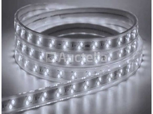 2 x led strip – 25 meter – 10w/m – wit & warm wit – ip65 waterdicht - afbeelding 2 van  5
