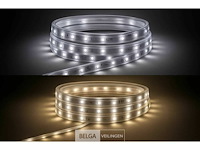 2 x led strip – 25 meter – 10w/m – wit & warm wit – ip65 waterdicht - afbeelding 2 van  6