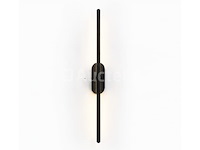 2 x led wandlamp 10w – 4200k neutraal wit - zwart – ip20 – salda-10 - afbeelding 1 van  5
