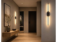 2 x led wandlamp 10w – 4200k neutraal wit - zwart – ip20 – salda-10 - afbeelding 12 van  15