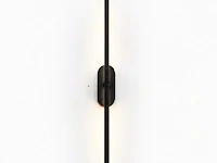 2 x led wandlamp 10w – 4200k neutraal wit - zwart – ip20 – salda-10 - afbeelding 3 van  6