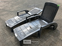 2 x ligbed pvc antraciet showmodel - afbeelding 2 van  3