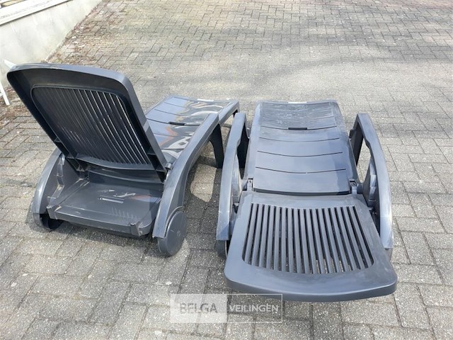 2 x ligbed pvc antraciet showmodel - afbeelding 3 van  3