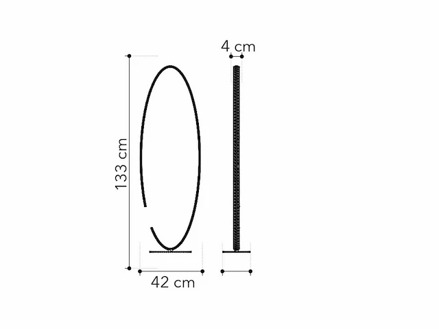 2 x luce ambiente clarke design vloer lamp 130 cm - afbeelding 3 van  5