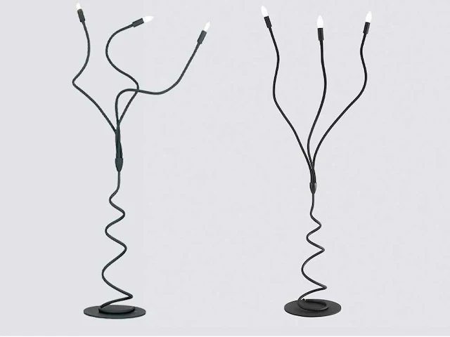 2 x luce ambiente lover nero design vloerlamp - afbeelding 4 van  7
