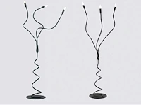 2 x luce ambiente lover nero design vloerlamp - afbeelding 4 van  7