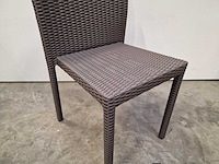 2 x luxury lounge - wicker stapelstoel ergo taupe - stapelbaar - afbeelding 5 van  5