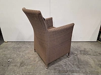 2 x luxury lounge - wickerzetel sardinia met armleuning coffee cream - afbeelding 1 van  6