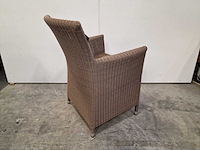 2 x luxury lounge - wickerzetel sardinia met armleuning coffee cream - afbeelding 2 van  4