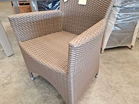 2 x luxury lounge - wickerzetel sardinia met armleuning coffee cream - afbeelding 5 van  5