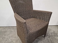2 x luxury lounge - wickerzetel sardinia met armleuning fantasie grijs - afbeelding 4 van  4