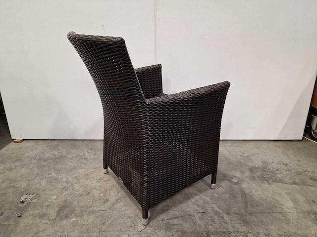 2 x luxury lounge - wickerzetel sardinia met armleuning java brown - afbeelding 2 van  3