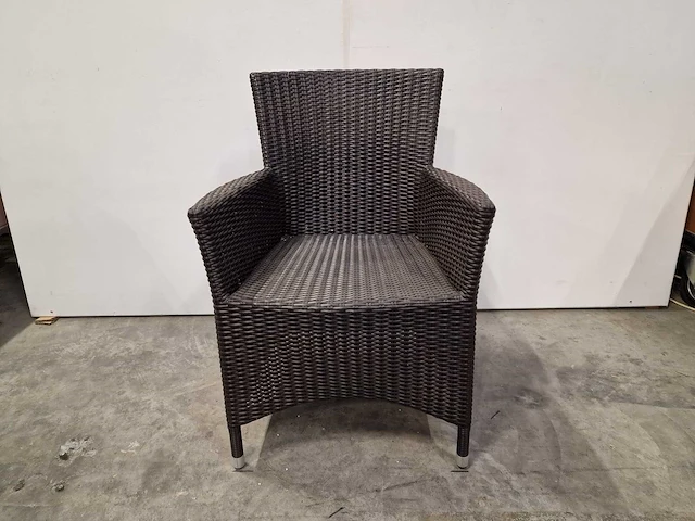 2 x luxury lounge - wickerzetel sardinia met armleuning java brown - afbeelding 3 van  4
