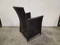 2 x luxury lounge - wickerzetel sardinia met armleuning java brown - afbeelding 2 van  4