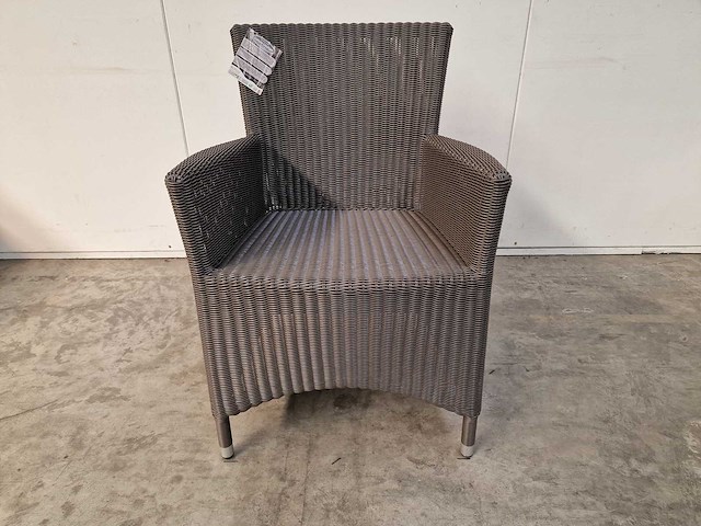 2 x luxury lounge - wickerzetel sardinia met armleuning taupe - afbeelding 2 van  4