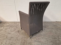 2 x luxury lounge - wickerzetel sardinia met armleuning taupe - afbeelding 3 van  4