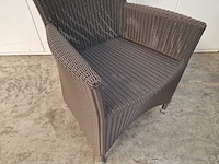 2 x luxury lounge - wickerzetel sardinia met armleuning taupe - afbeelding 4 van  4