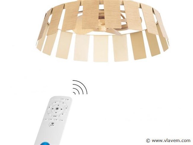 2 x madera led ip44 plafond ventilator met afstandsbediening - afbeelding 2 van  6