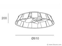 2 x madera led ip44 plafond ventilator met afstandsbediening - afbeelding 5 van  6