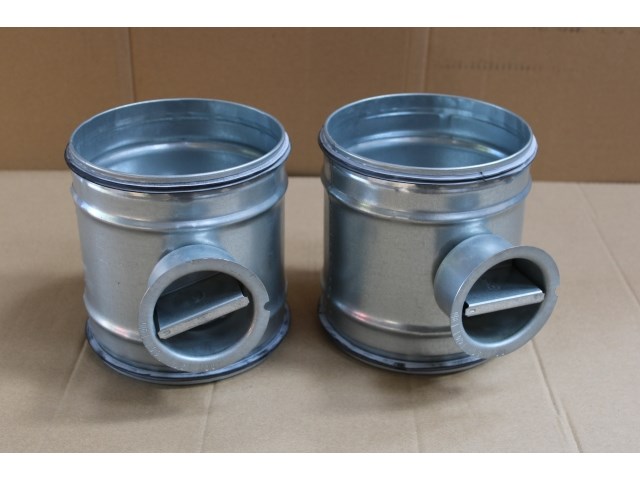 2 x manuele regelklep gesloten klep ø160 - afbeelding 1 van  2