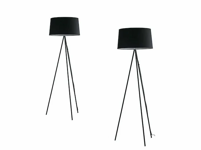 2 x marilyn italiaanse vloerlampen zwart - afbeelding 1 van  5
