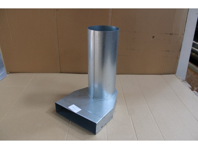 2 x mecano bocht 90° ø125 naar 55x220 - afbeelding 1 van  2