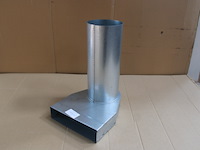 2 x mecano bocht 90° ø125 naar 55x220