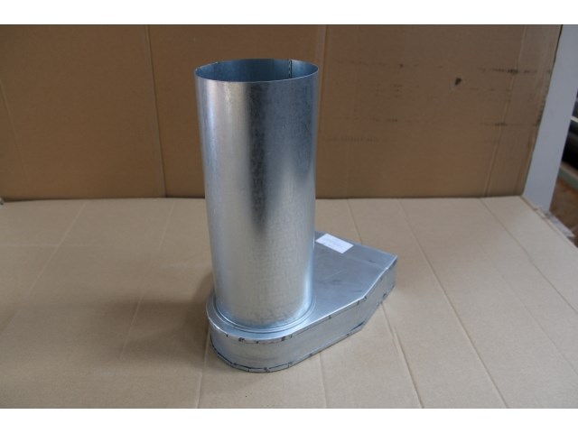 2 x mecano bocht 90° ø125 naar 55x220 - afbeelding 2 van  2