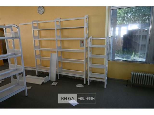 2 x metalen bibliotheekrek - afbeelding 1 van  6