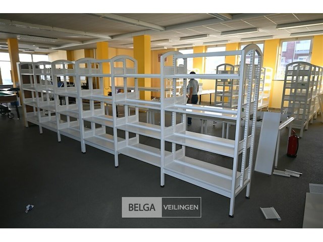 2 x metalen bibliotheekrek - afbeelding 1 van  5