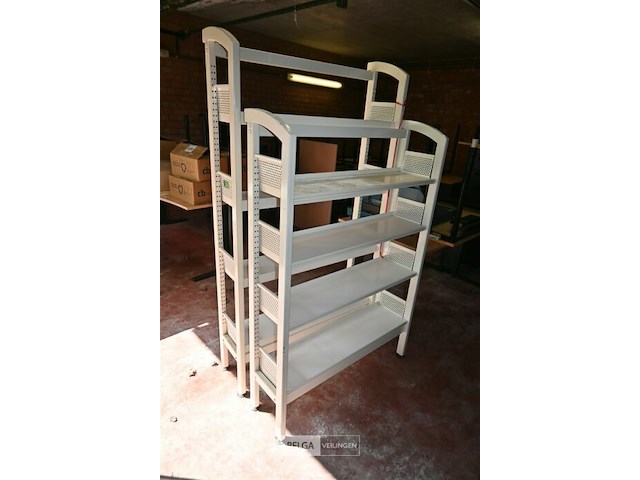 2 x metalen bibliotheekrek - afbeelding 1 van  5