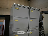 2 x metalen dossierkast met 2 laden - afbeelding 1 van  4