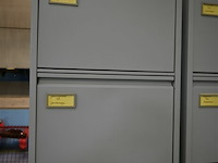 2 x metalen dossierkast met 2 laden - afbeelding 2 van  4