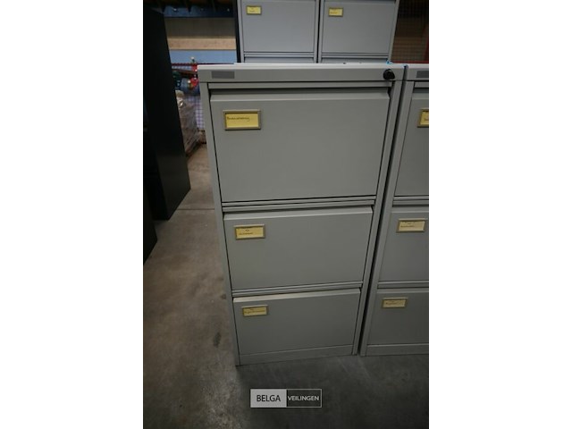 2 x metalen dossierkast met 3 laden - afbeelding 2 van  4