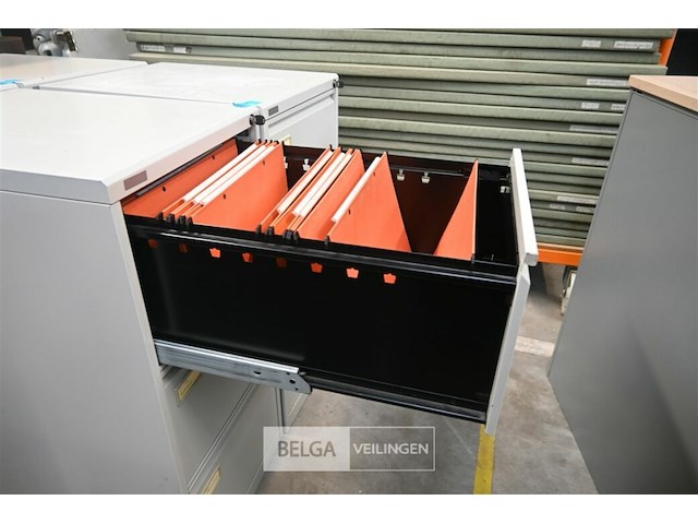 2 x metalen dossierkast met 3 laden - afbeelding 3 van  4