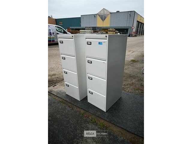 2 x metalen dossierkast met 4 laden - afbeelding 4 van  5
