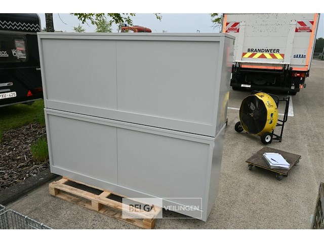 2 x metalen dossierkast met schuifdeuren - afbeelding 4 van  4
