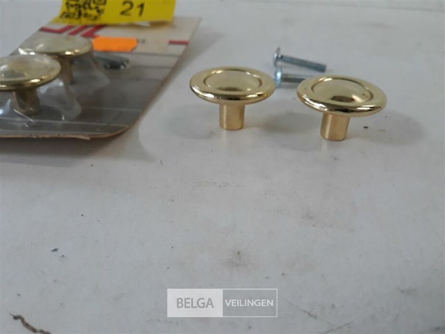 2 x meubeltop zamak messing 30 mm 2 stuks - afbeelding 3 van  3