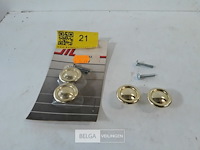2 x meubeltop zamak messing 30 mm 2 stuks - afbeelding 2 van  3