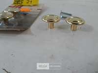 2 x meubeltop zamak messing 30 mm 2 stuks - afbeelding 3 van  3