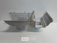 2 x middenspruitstuk 160mm licht grijs pvc regenafvoer - afbeelding 2 van  3