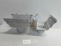 2 x middenspruitstuk 160mm licht grijs pvc regenafvoer - afbeelding 3 van  3