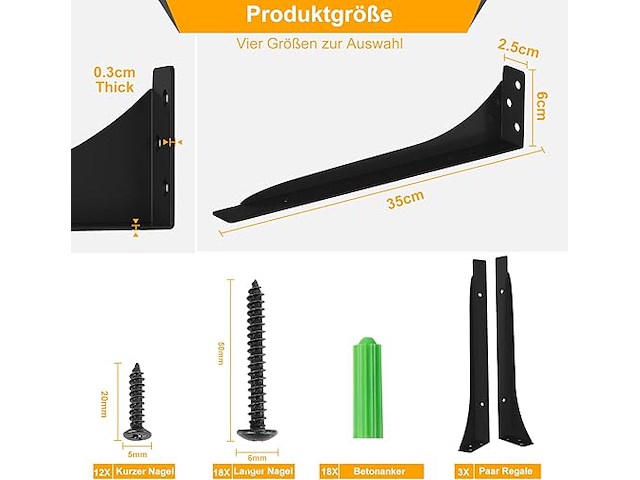 2 x mordx 3 paar plankhouders - afbeelding 2 van  3