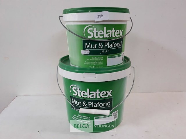 2 x muur en plafond verf stelatex 1x2,5l + 1x5l - afbeelding 1 van  3