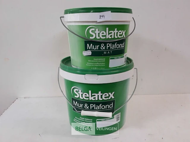 2 x muur en plafond verf stelatex 1x2,5l + 1x5l - afbeelding 1 van  3
